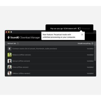 SoundID VoiceAI Small Token Pack 72 000 tokens (download only) Sonarworks - Image 6