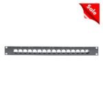 SYSPANEL housing 19” with 16 x A / B press cut for 4 x SBC13-modules , 1 HE; depth: 140 mm Sommer Cable