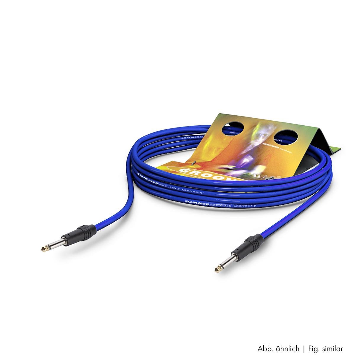 txtr-0300-bl Instrument cable Tricone® XXL, 1 x 0,50 mm² | jack / jack, HICON | 3,00m | blue Sommer Cable - Image 1
