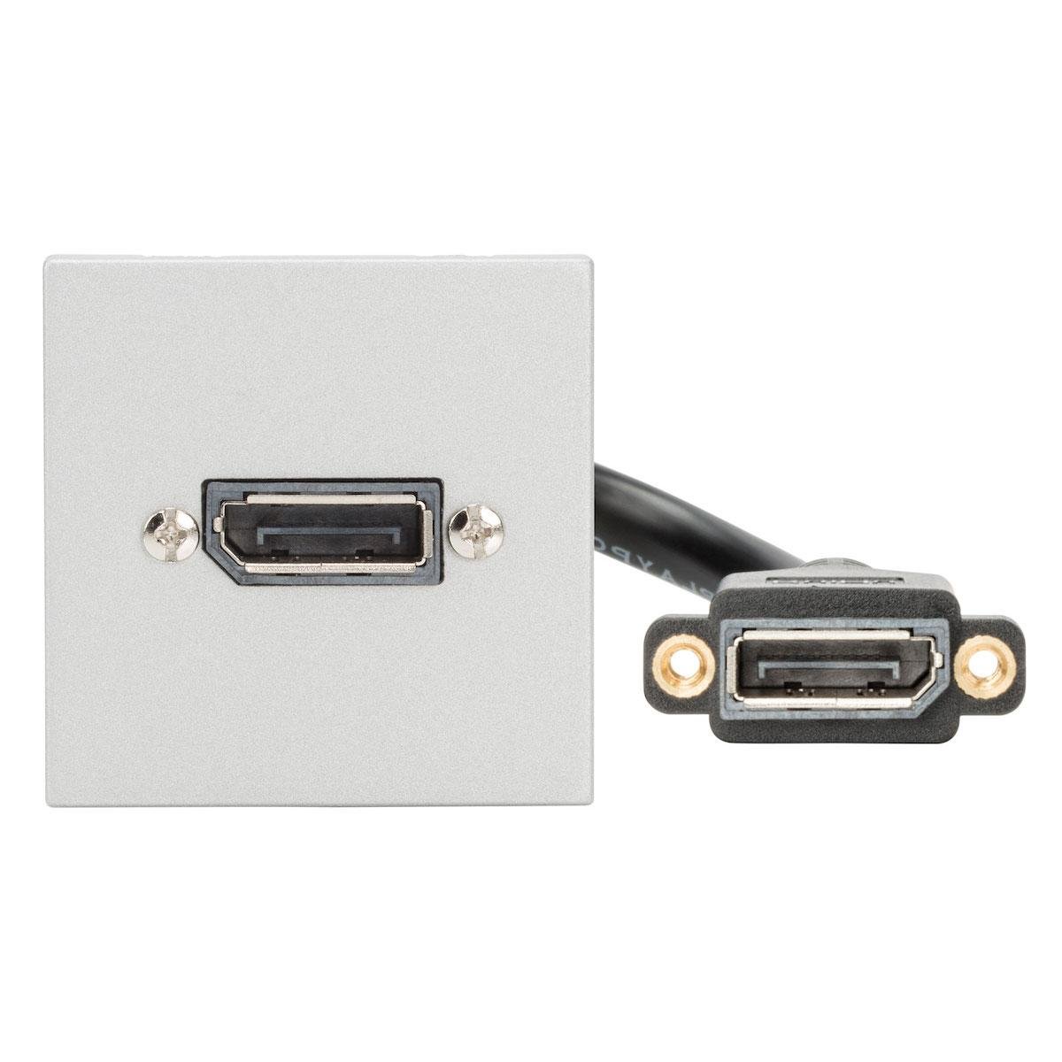 w45s-1159 connection-modul DisplayPort fem -.> DisplayPort installation fem 0.15m., scale: 45x45 mm, plastic, Sommer Cable - Image 1