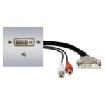 connection-modul DVI fem. —> 0.15 m breakout cable DVI fem. + 3.5 mm stereo mini jack fem. —> 0.15 m Sommer Cable