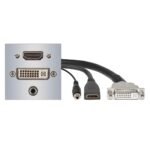 connection-modul HDMI fem. —> 0.15 m (0.5 ft.) breakout cable HDMI fem. + DVI fem.  —>  0.15 m (0.5 Sommer Cable