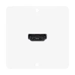 connection-modul HDMI fem. —> HDMI male 0,30 m, scale: 50x50 mm, stainless steel, colour: pure white Sommer Cable